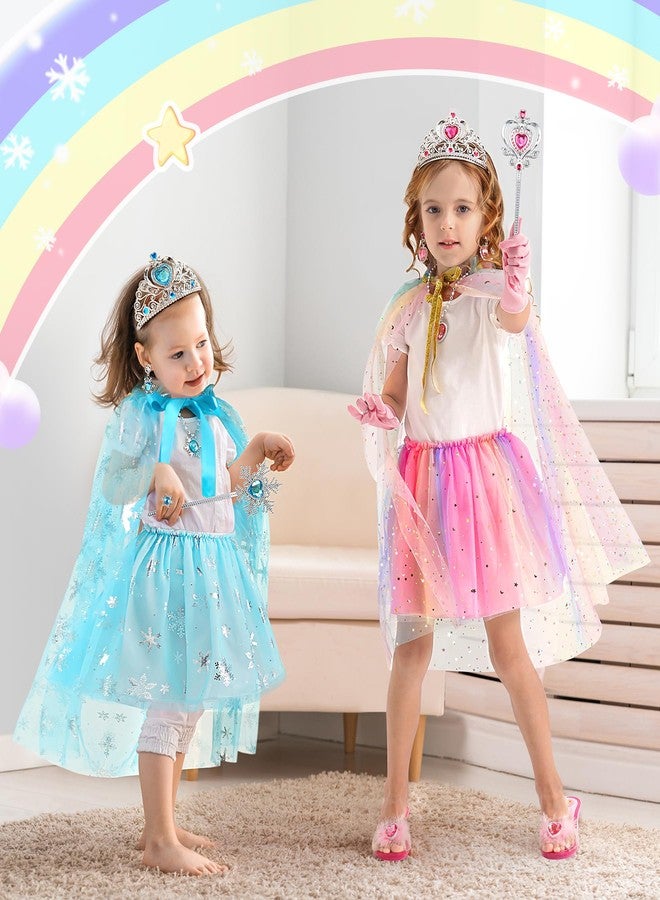 DISHIO Princess Dress Up Shoes Jewelry Boutique Girls Dress Up Shoes for Pretend Play Clothes Accessories with Theme Costumes for Toddler Little Girls Age 3 4 5 6 Birthday Gifts - Image 4